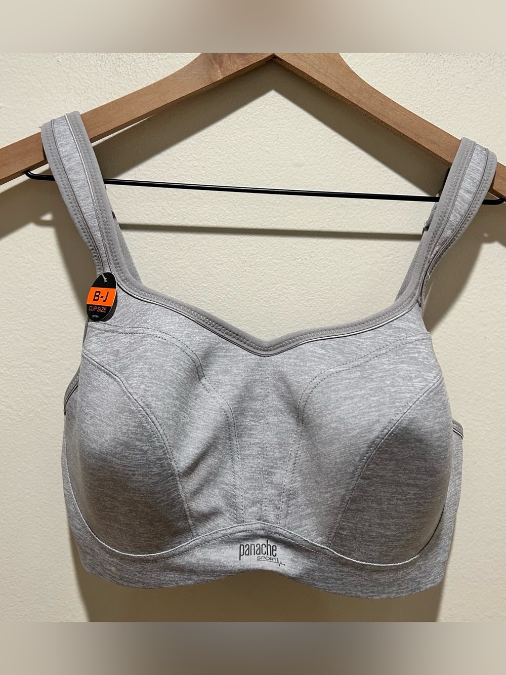 NWT Panache Sport Grey Powered Wired Sports Bra - Women’s Size 30FF